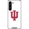 Indiana University IU Logo White Galaxy S23 Clear Case