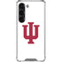 Indiana University IU Logo White Galaxy S23 Clear Case