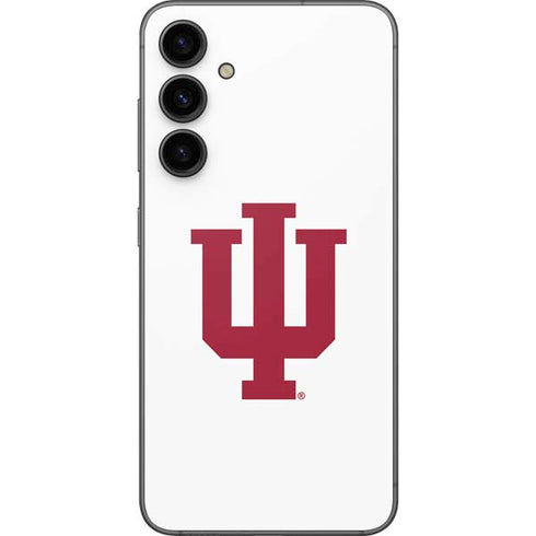 Indiana University IU Logo White Galaxy S23 FE Skin