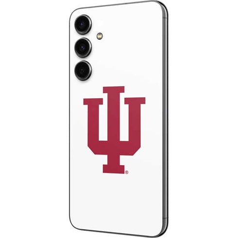 Indiana University IU Logo White Galaxy S23 FE Skin