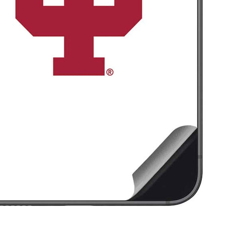 Indiana University IU Logo White Galaxy S23 FE Skin