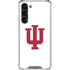 Indiana University IU Logo White Galaxy S23 Plus Clear Case