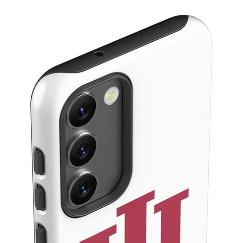 Indiana University IU Logo White Galaxy S23 Plus Pro Case