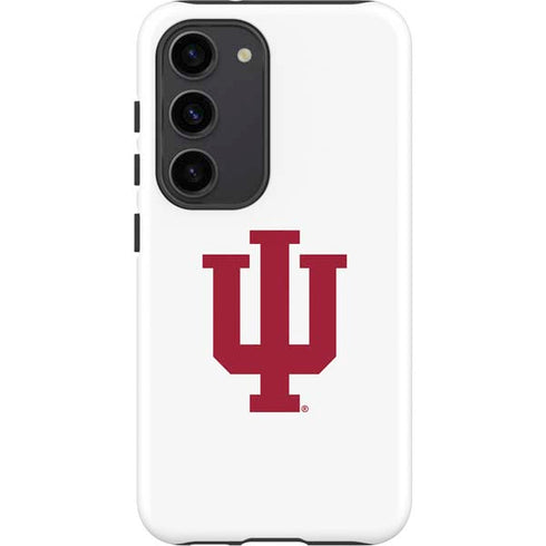 Indiana University IU Logo White Galaxy S23 Pro Case