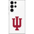 Indiana University IU Logo White Galaxy S23 Ultra Skin