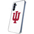 Indiana University IU Logo White Galaxy S24 Clear Case