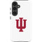 Indiana University IU Logo White Galaxy S24 Impact Case