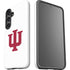 Indiana University IU Logo White Galaxy S24 Impact Case