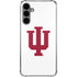 Indiana University IU Logo White Galaxy S24 Plus Clear Case