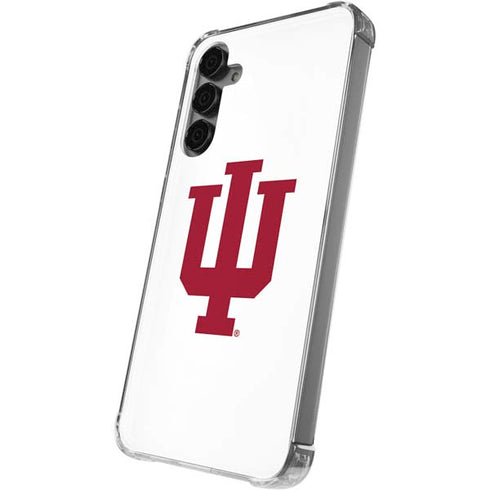Indiana University IU Logo White Galaxy S24 Plus Clear Case