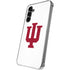 Indiana University IU Logo White Galaxy S24 Plus Clear Case