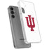 Indiana University IU Logo White Galaxy S24 Plus Clear Case