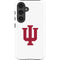 Indiana University IU Logo White Galaxy S24 Plus Impact Case