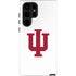 Indiana University IU Logo White Galaxy S24 Ultra Impact Case