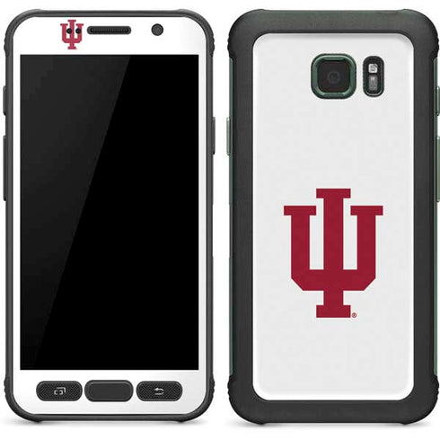 Indiana University IU Logo White Galaxy S7 Active Skin