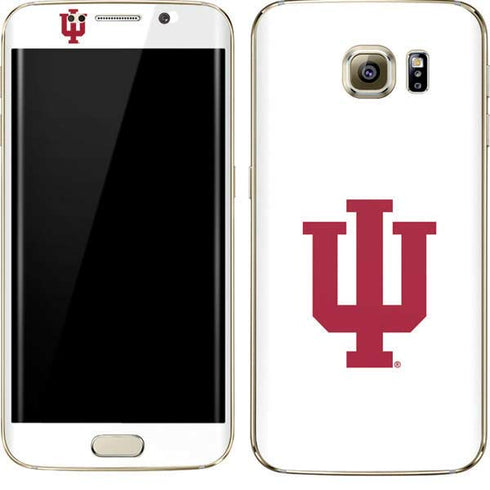Indiana University IU Logo White Galaxy S7 Edge Skin