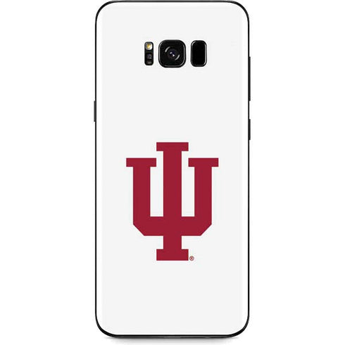 Indiana University IU Logo White Galaxy S8 Plus Skin