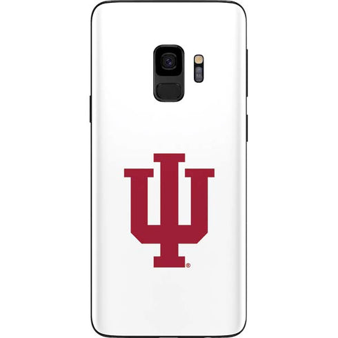 Indiana University IU Logo White Galaxy S9 Skin