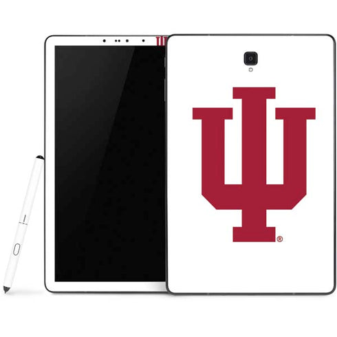 Indiana University IU Logo White Samsung Galaxy Tab Skin
