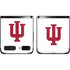 Indiana University IU Logo White Galaxy Z Flip Skin