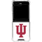 Indiana University IU Logo White Galaxy Z Flip5 5G Clear Case