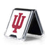 Indiana University IU Logo White Galaxy Z Flip5 5G Clear Case