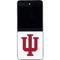 Indiana University IU Logo White Galaxy Z Flip5 5G Skin