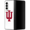 Indiana University IU Logo White Galaxy Z Fold3 5G Skin