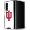 Indiana University IU Logo White Galaxy Z Fold4 5G Clear Case