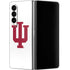 Indiana University IU Logo White Galaxy Z Fold4 5G Skin