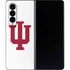 Indiana University IU Logo White Galaxy Z Fold4 5G Skin