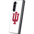 Indiana University IU Logo White Galaxy Z Fold5 5G Skin