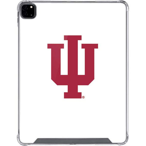 Indiana University IU Logo White iPad Pro 12.9in (2020) Clear Case