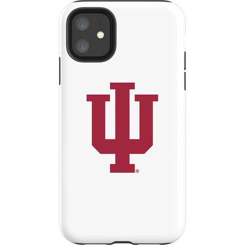 Indiana University IU Logo White iPhone 11 Impact Case