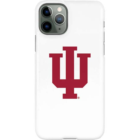 Indiana University IU Logo White iPhone 11 Pro Lite Case