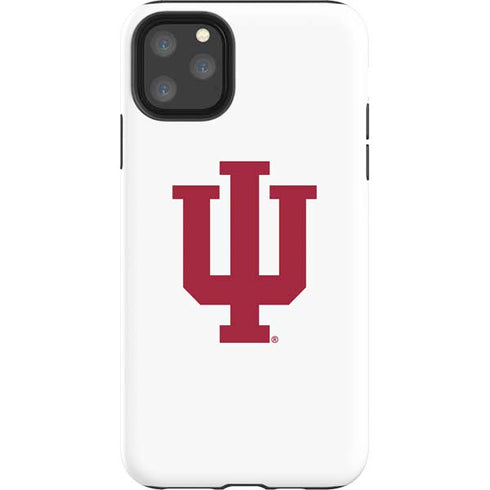 Indiana University IU Logo White iPhone 11 Pro Max Impact Case