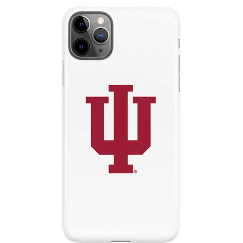 Indiana University IU Logo White iPhone 11 Pro Max Lite Case