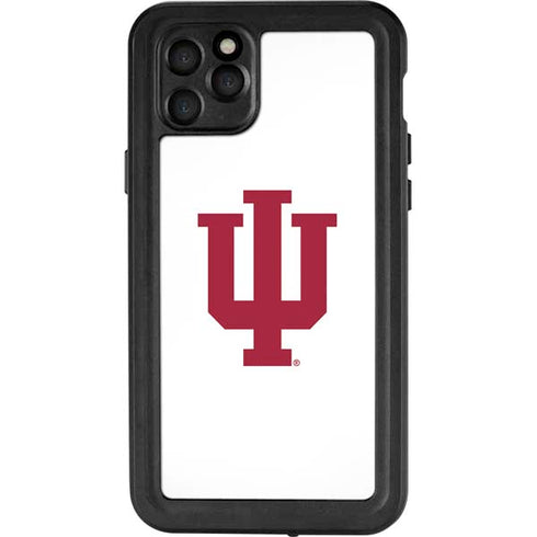 Indiana University IU Logo White iPhone 11 Pro Max Waterproof Case