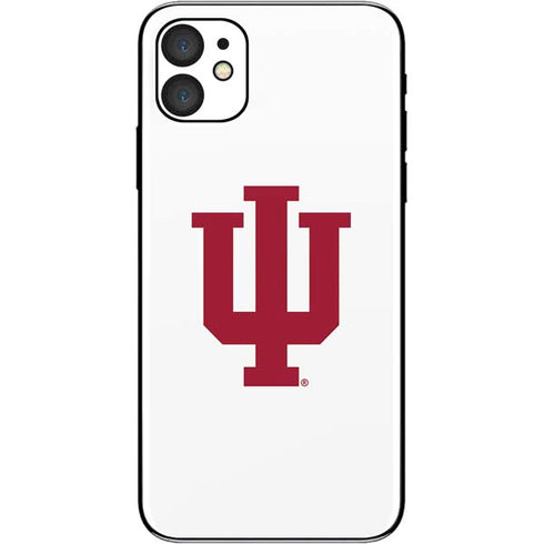 Indiana University IU Logo White iPhone 11 Skin