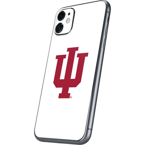 Indiana University IU Logo White iPhone 11 Skin