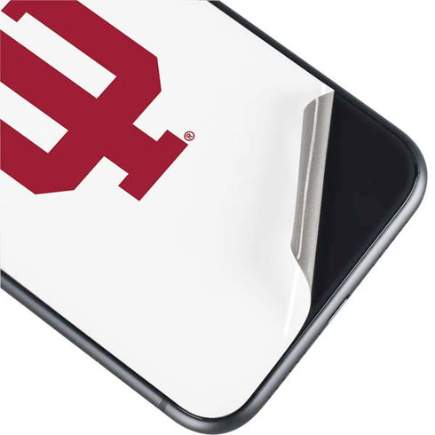 Indiana University IU Logo White iPhone 11 Skin
