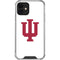 Indiana University IU Logo White iPhone 12 Clear Case