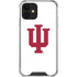 Indiana University IU Logo White iPhone 12 Clear Case