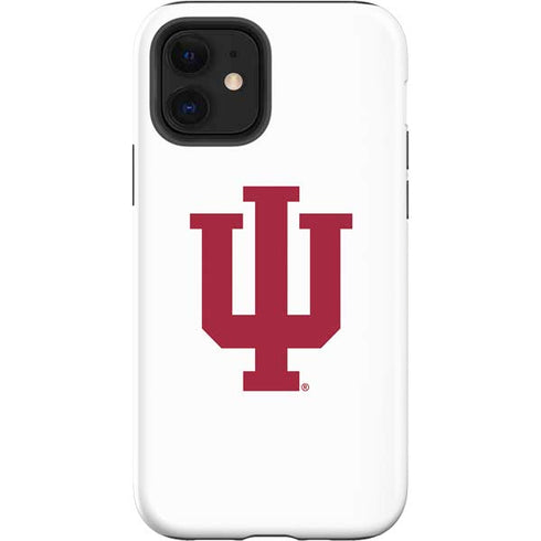 Indiana University IU Logo White iPhone 12 Impact Case