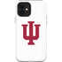 Indiana University IU Logo White iPhone 12 Impact Case