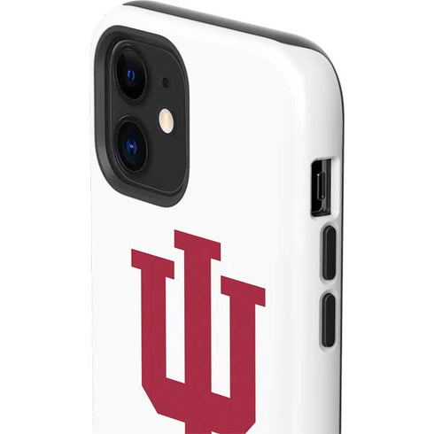 Indiana University IU Logo White iPhone 12 Impact Case
