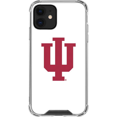 Indiana University IU Logo White iPhone 12 Mini Clear Case