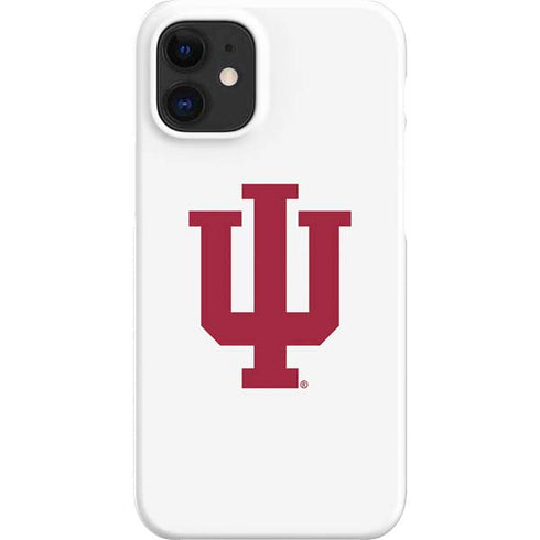Indiana University IU Logo White iPhone 12 Mini Lite Case