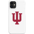 Indiana University IU Logo White iPhone 12 Mini Lite Case