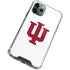 Indiana University IU Logo White iPhone 12 Pro Clear Case